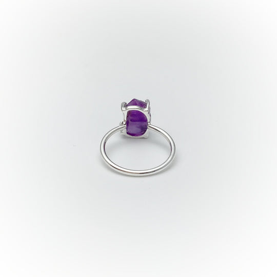 Raw Amethyst Ring - Rocks and Gems Canada