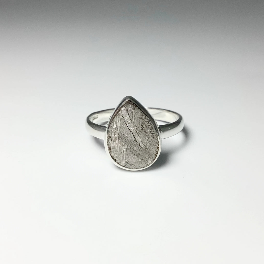 Muonionalusta Meteorite Ring - Rocks and Gems Canada