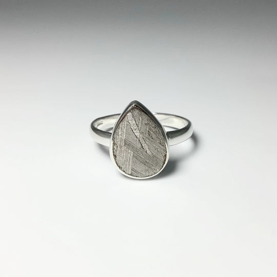 Muonionalusta Meteorite Ring - Rocks and Gems Canada