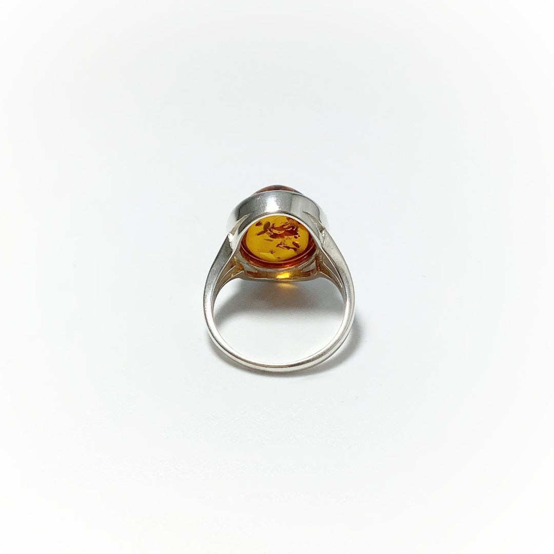 Cognac Amber Ring - Rocks and Gems Canada