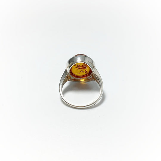 Cognac Amber Ring - Rocks and Gems Canada