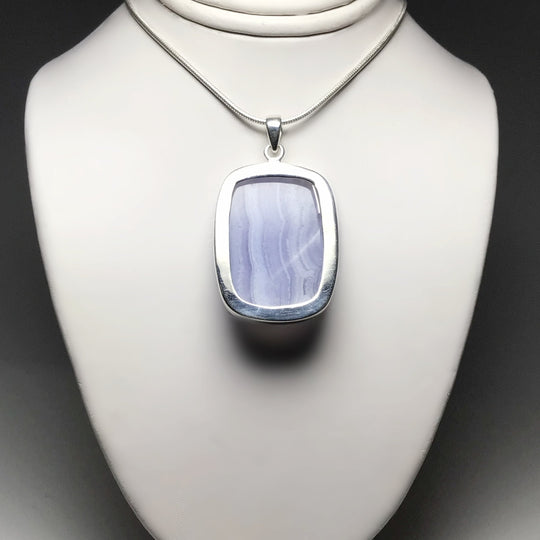 Blue Lace Agate Pendant - Rocks and Gems Canada