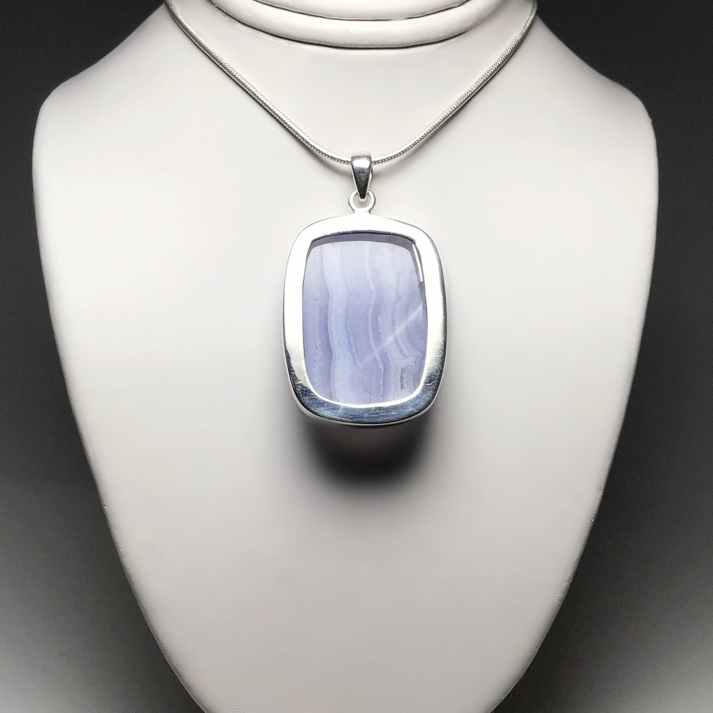 Blue Lace Agate Pendant