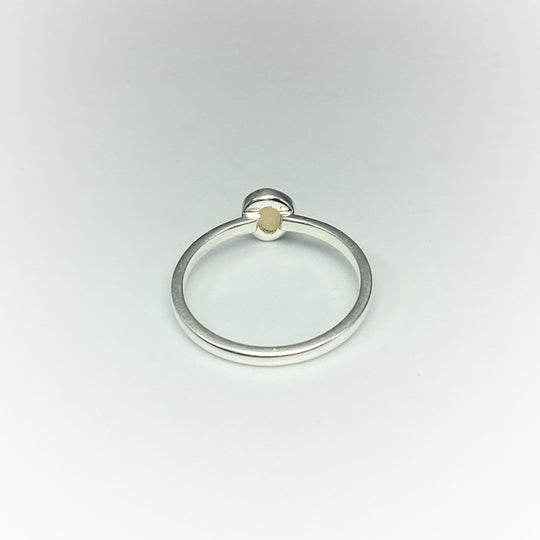 Faceted Ethiopian Fire Opal Ring - Rocks and Gems Canada