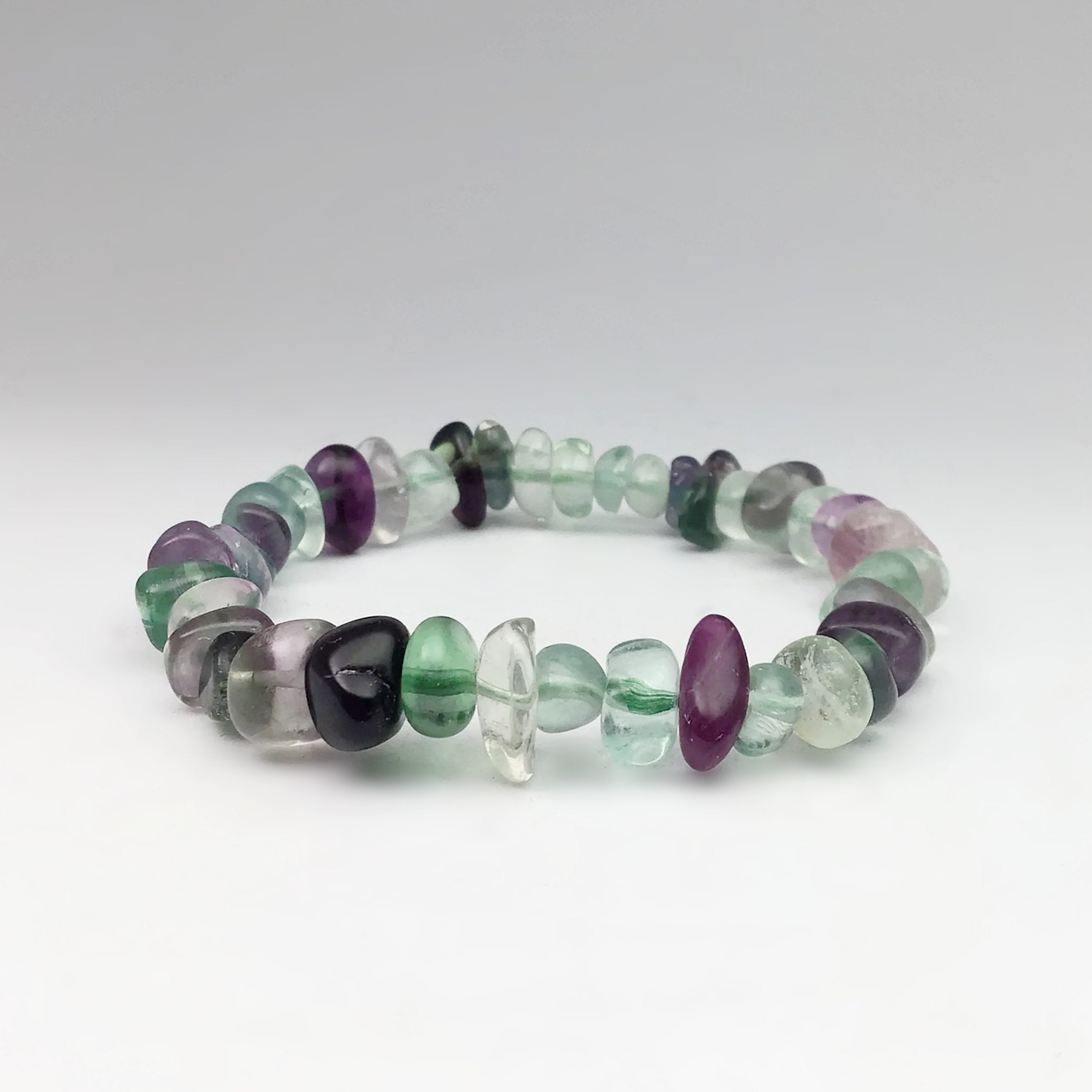 Fluorite Chip Beaded Bracelet - Rocks and Gems Canada