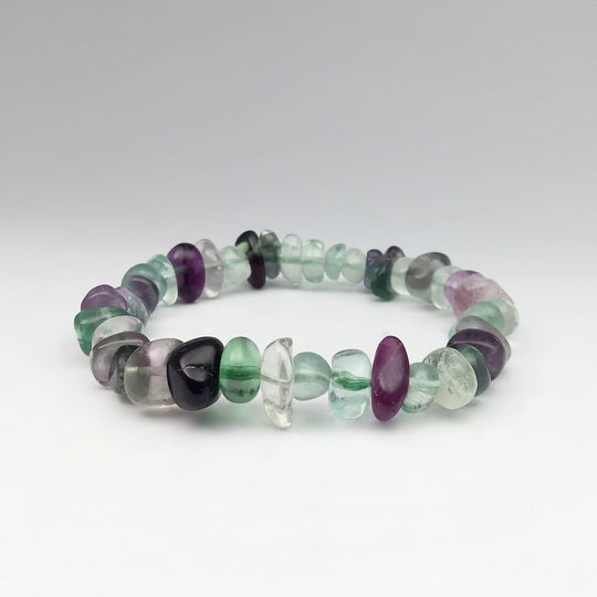 Fluorite Chip Beaded Bracelet - Rocks and Gems Canada