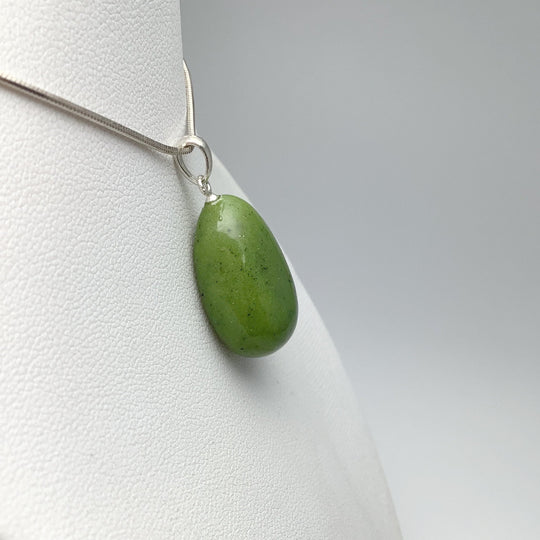 Canadian Jade Teardrop Pendant - Rocks and Gems Canada