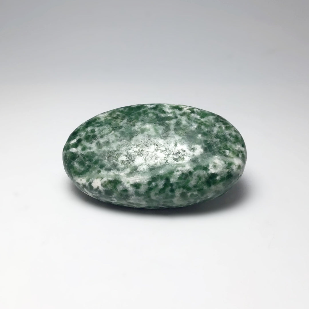 Green Dot Jade Gratitude Stone - Rocks and Gems Canada