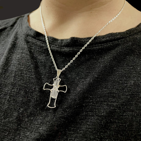 Quartz Cross Necklace - Rocks and Gems Canada