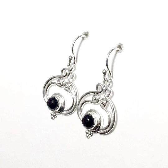 Black Onyx Dangle Earrings - Rocks and Gems Canada