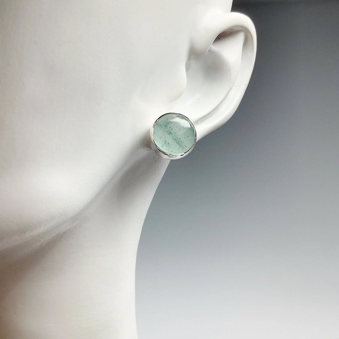 Aquamarine Stud Earrings - Rocks and Gems Canada