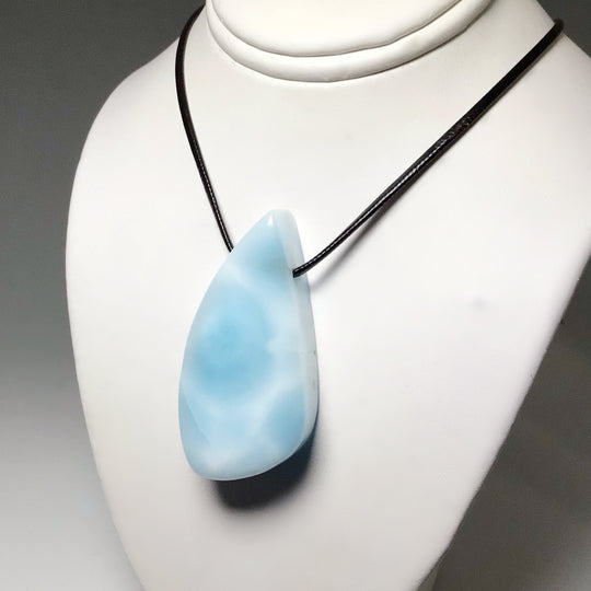 Larimar Drilled Pendant - Rocks and Gems Canada
