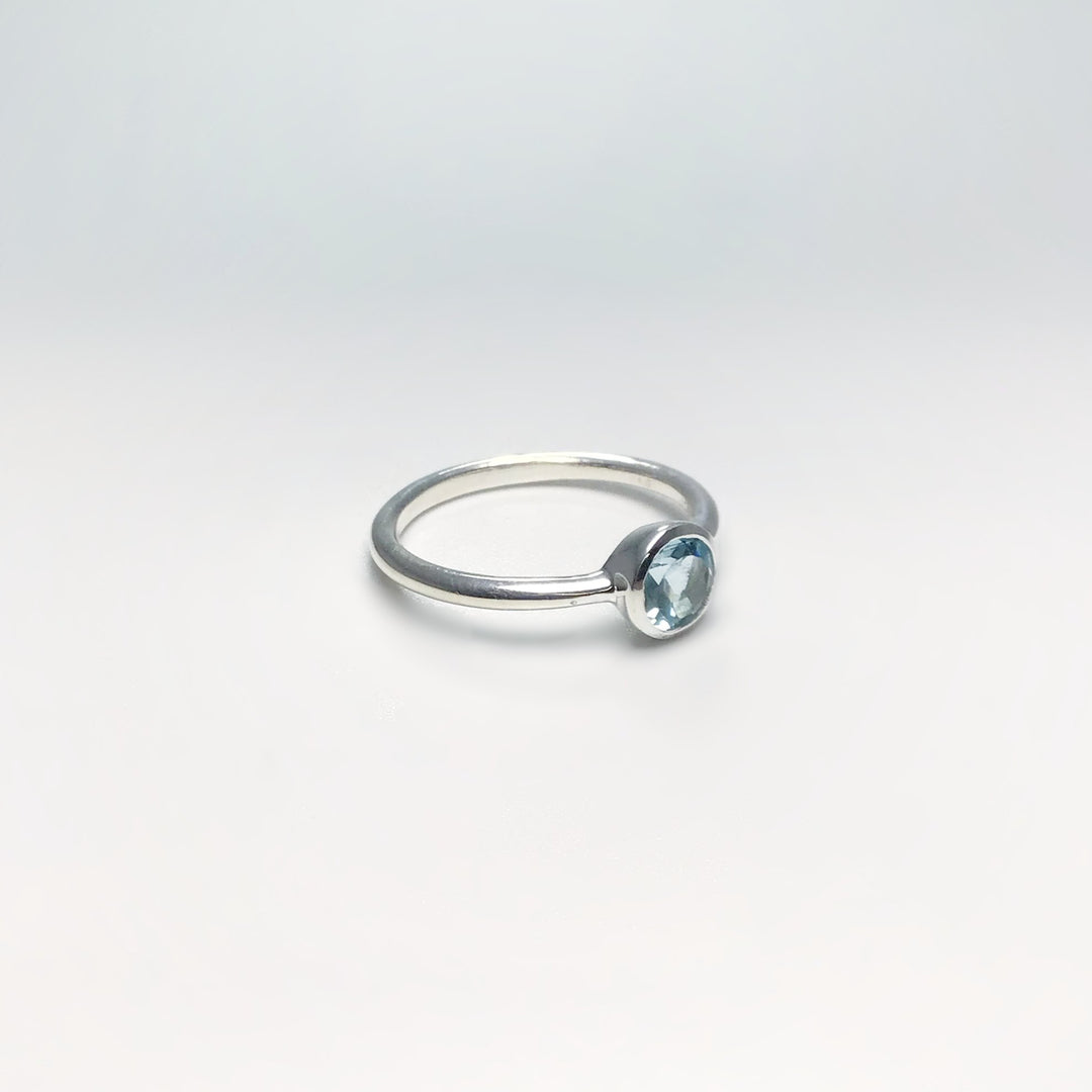 Blue Topaz Ring - Rocks and Gems Canada