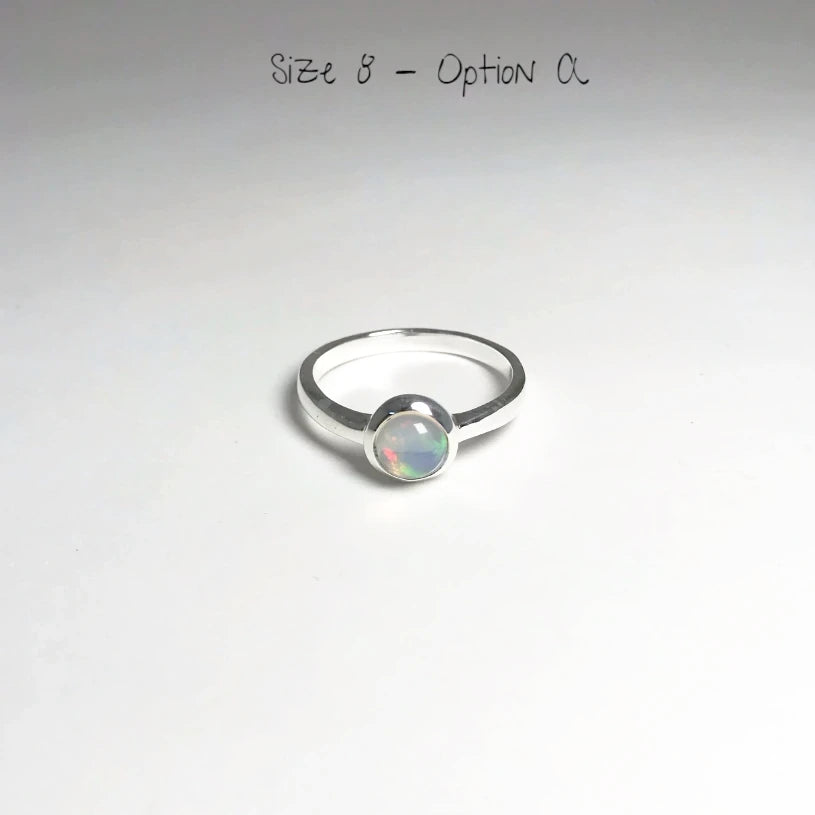 Ethiopian Fire Opal Ring - Rocks and Gems Canada