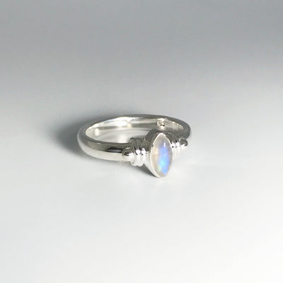 Rainbow Moonstone Ring