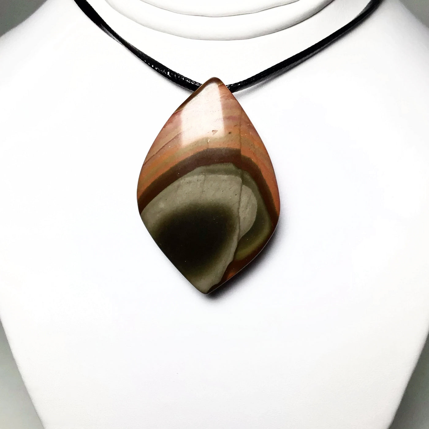 Polychrome Scenic Jasper Drilled Pendant