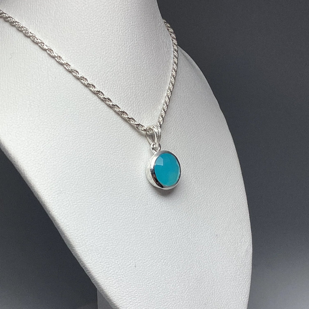 Paraiba Blue Onyx Pendant - Rocks and Gems Canada