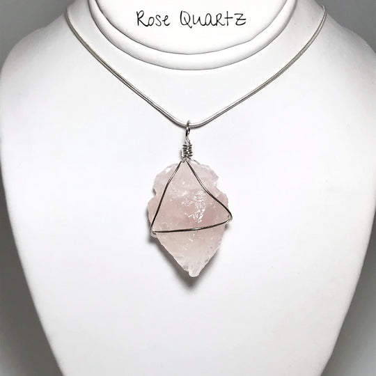 Arrowhead Wire Wrapped Gemstone Pendant - Rocks and Gems Canada