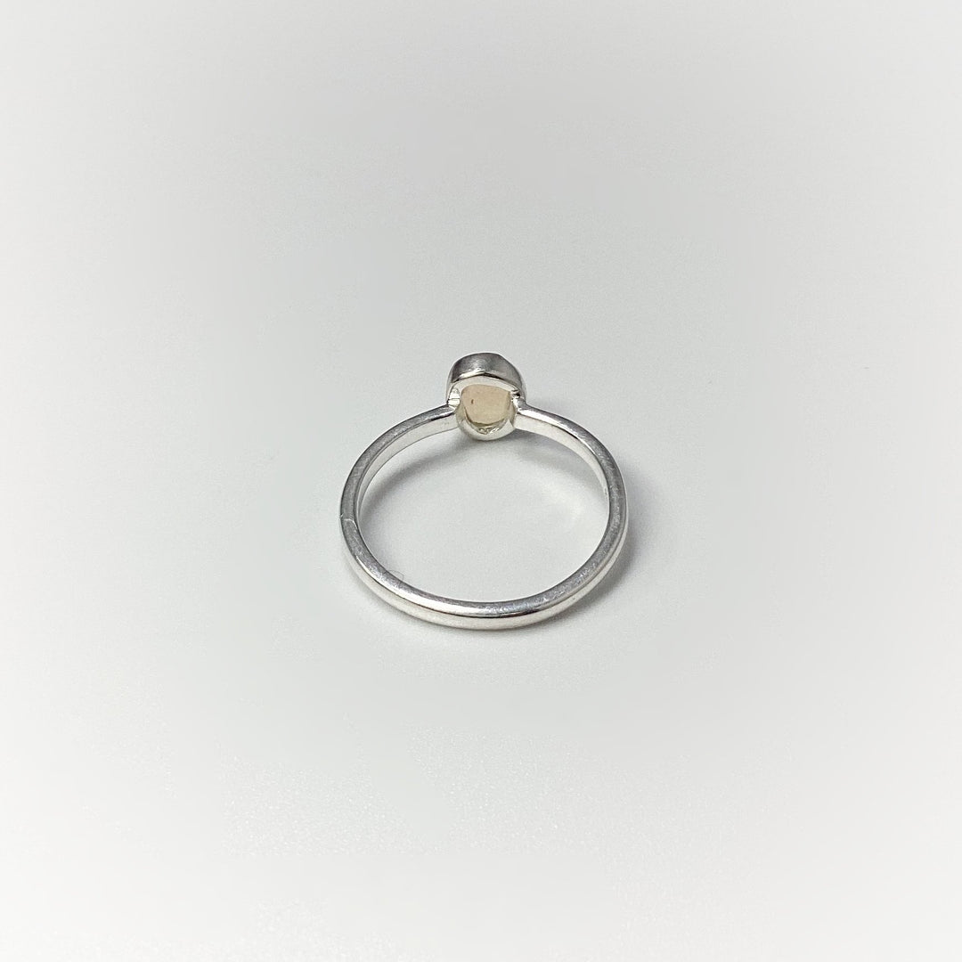 Faceted Ethiopian Fire Opal Ring - Rocks and Gems Canada