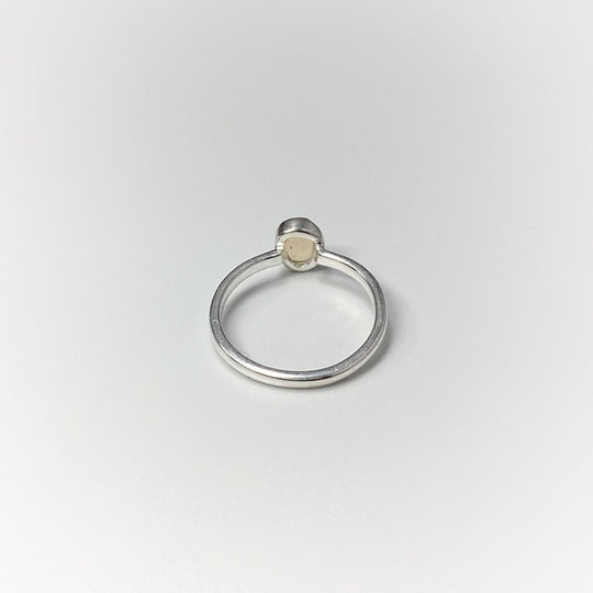 Faceted Ethiopian Fire Opal Ring - Rocks and Gems Canada