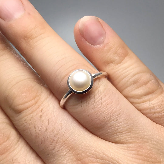 Freshwater Pearl Ring - Rocks and Gems Canada