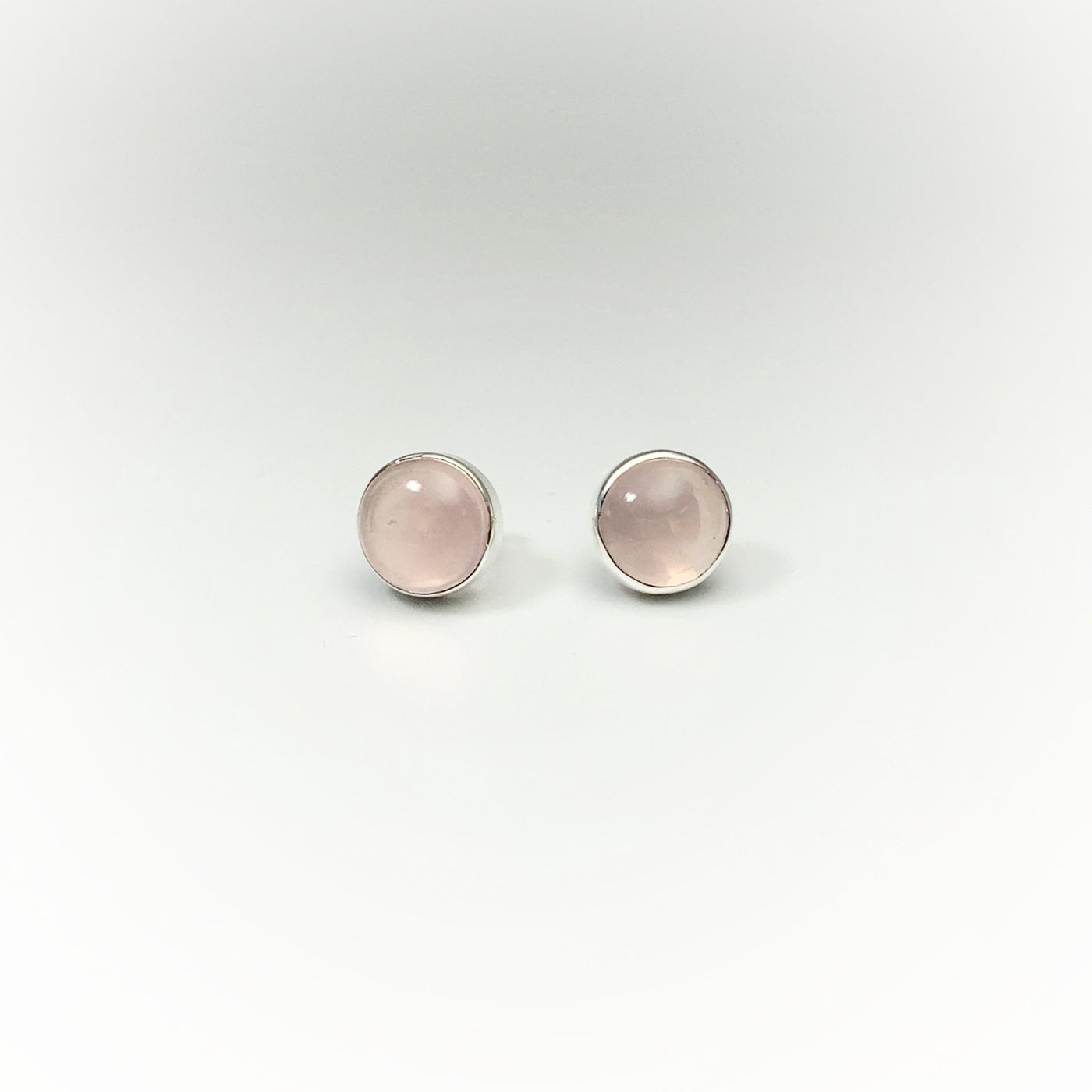 Rose Quartz Stud Earrings