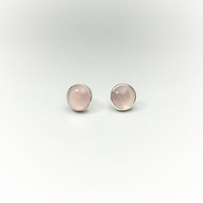 Rose Quartz Stud Earrings