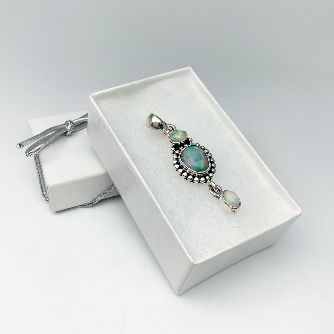 Fire Opal Pendant - Rocks and Gems Canada