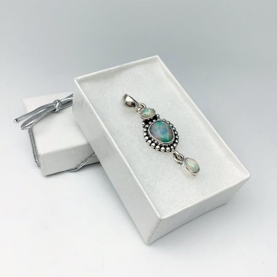 Fire Opal Pendant - Rocks and Gems Canada
