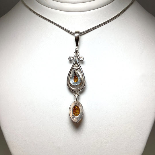 Cognac Amber Pendant - Rocks and Gems Canada