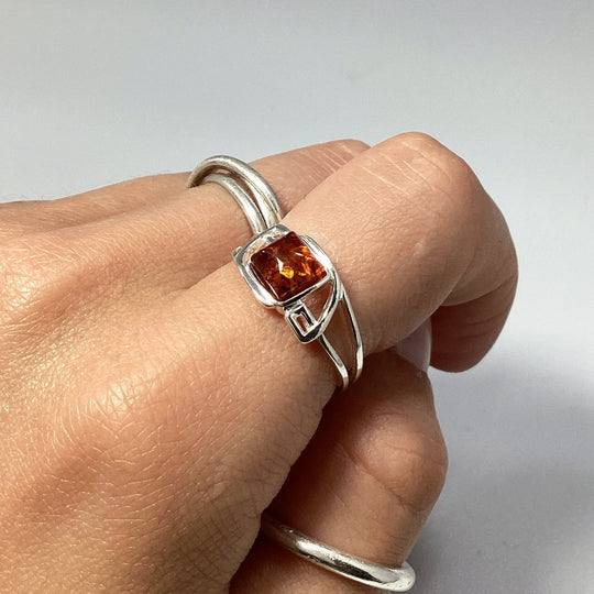 Cognac Amber Ring - Rocks and Gems Canada