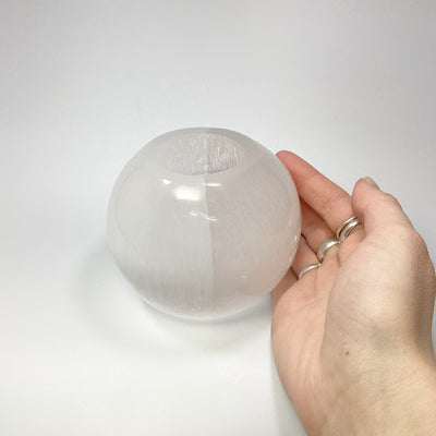 Selenite Candle Holder