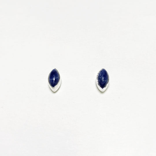 Sodalite Stud Earrings - Rocks and Gems Canada