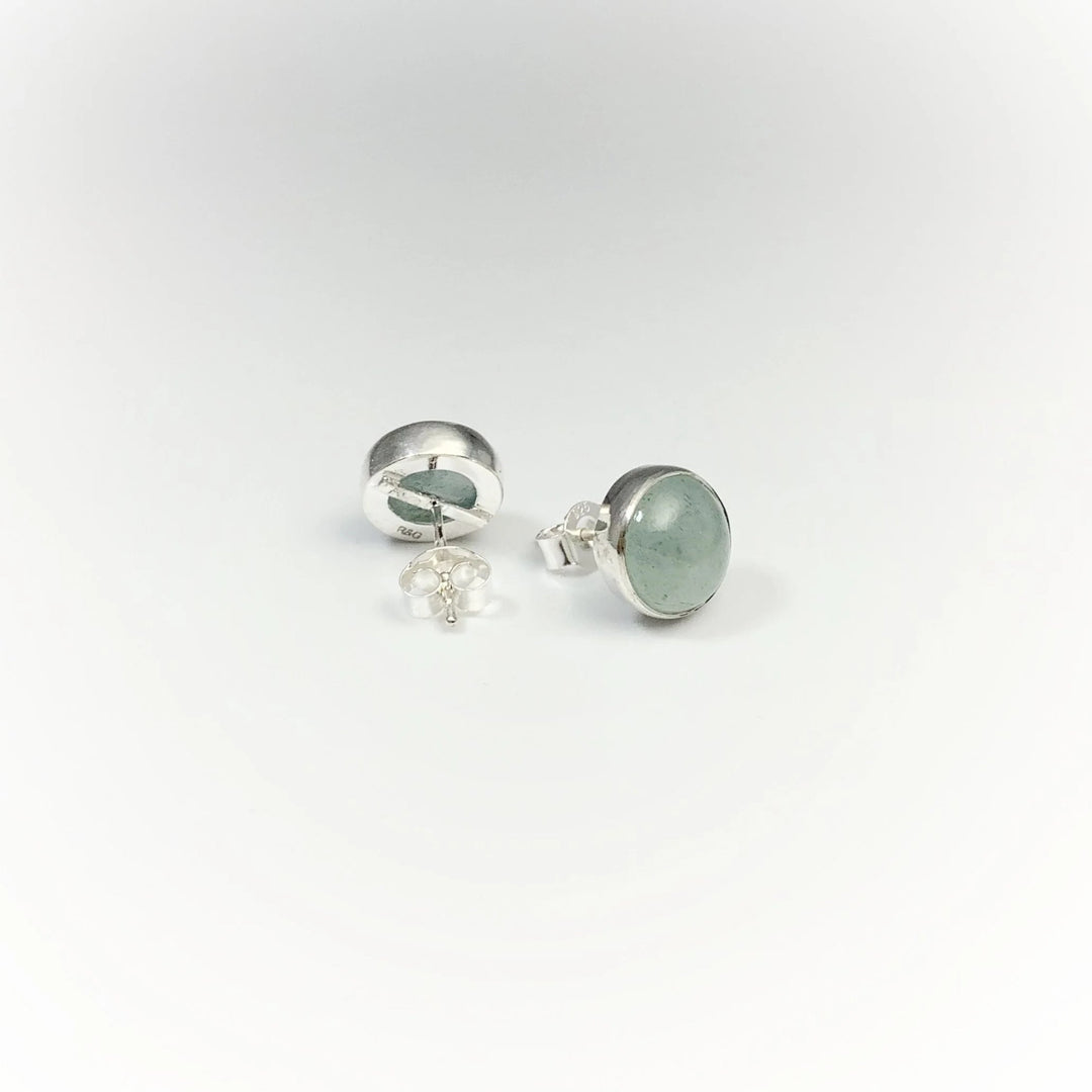 Aquamarine Stud Earrings - Rocks and Gems Canada