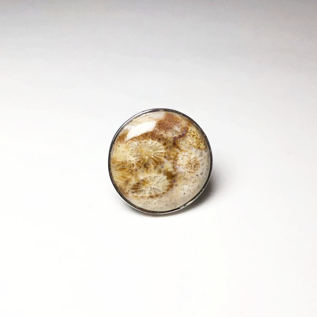 Fossil Coral Ring - Rocks and Gems Canada