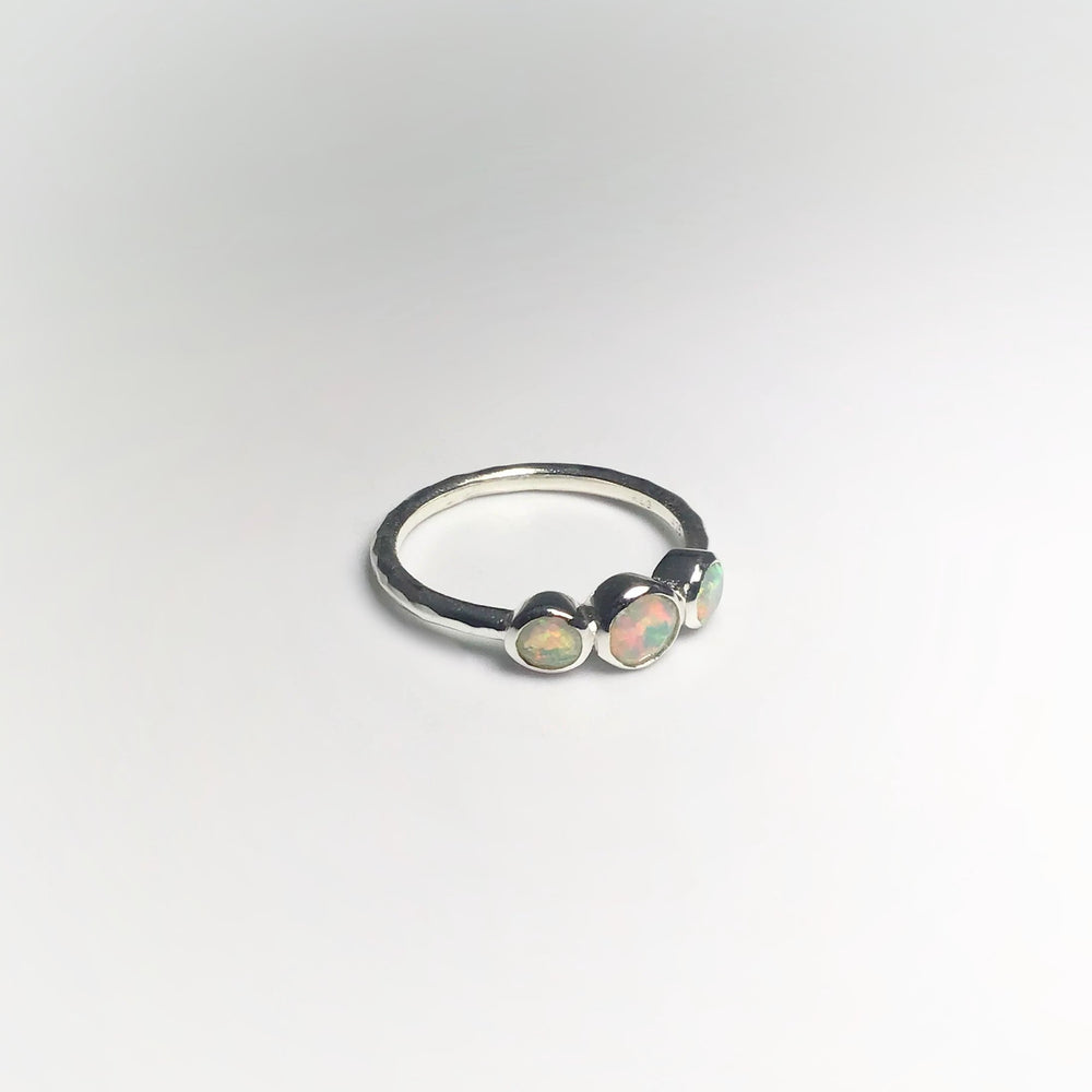 Faceted Ethiopian Fire Opal Ring - Rocks and Gems Canada