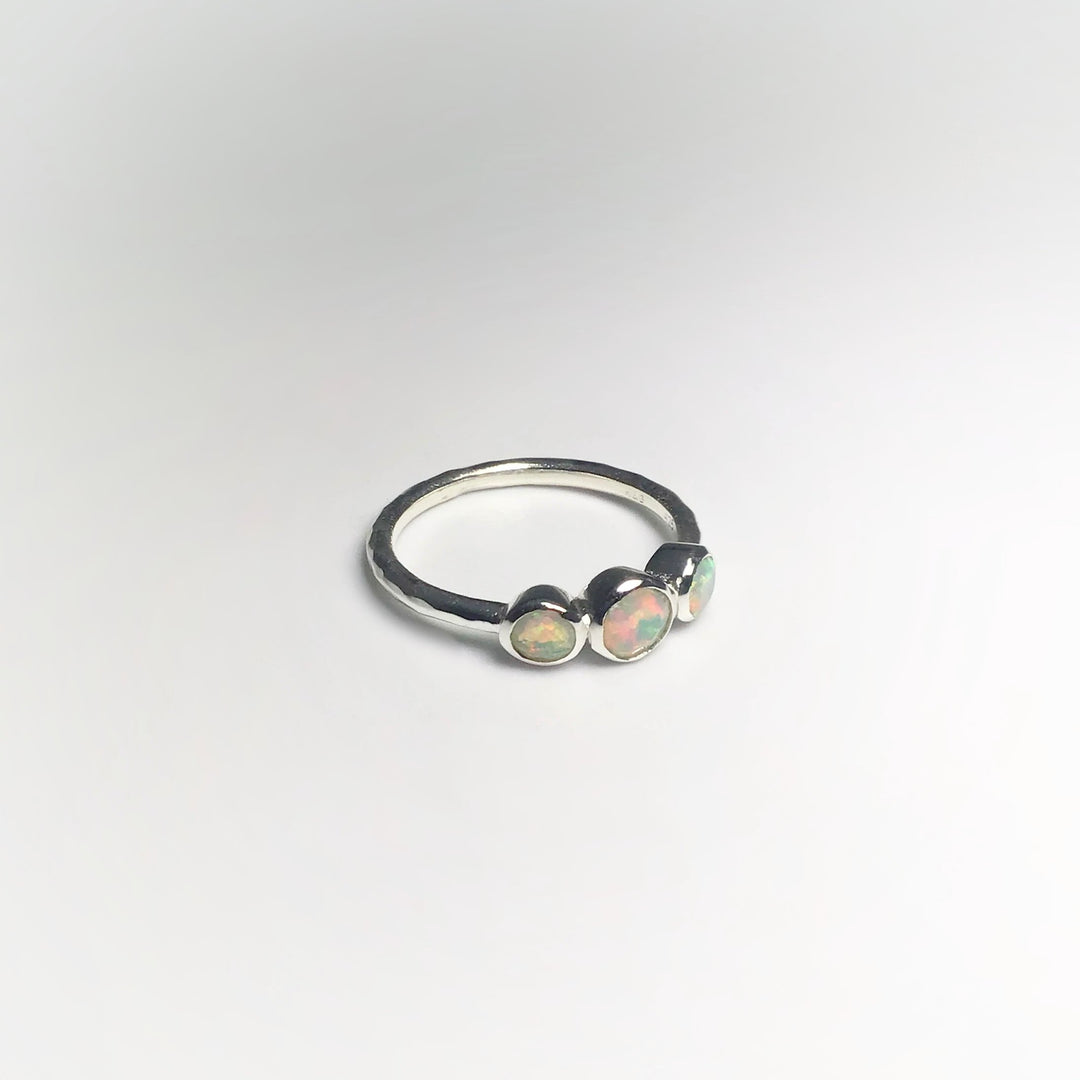 Faceted Ethiopian Fire Opal Ring - Rocks and Gems Canada