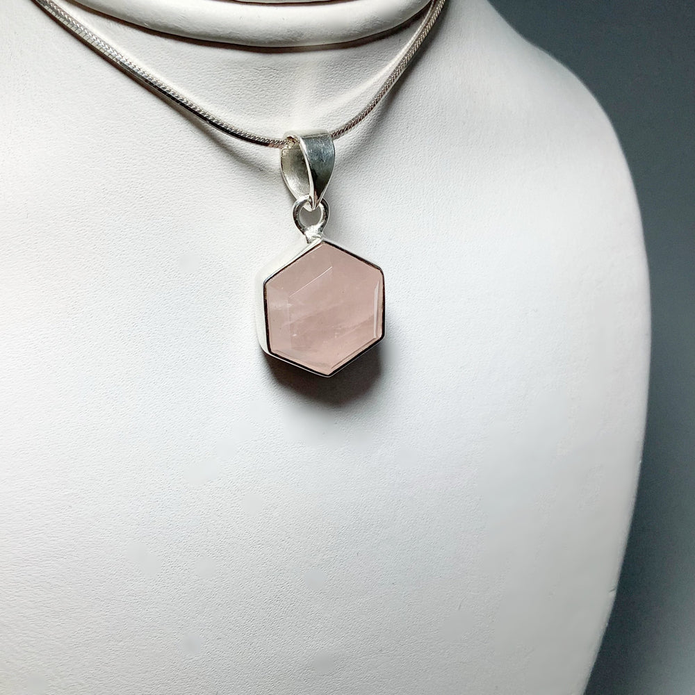 Rose Quartz Pendant - Rocks and Gems Canada