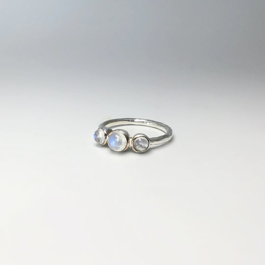 Rainbow Moonstone Ring - Rocks and Gems Canada
