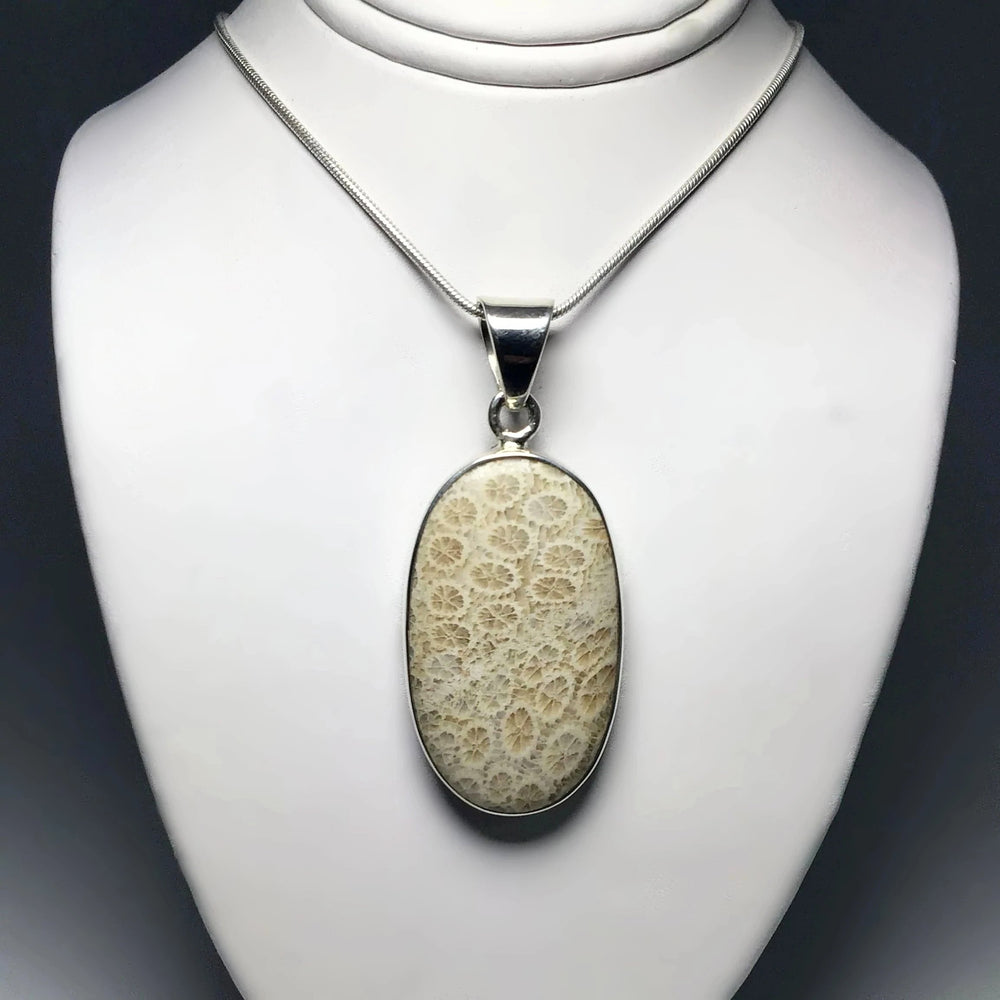 Fossilized Coral Pendant - Rocks and Gems Canada