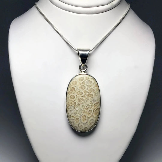Fossilized Coral Pendant - Rocks and Gems Canada