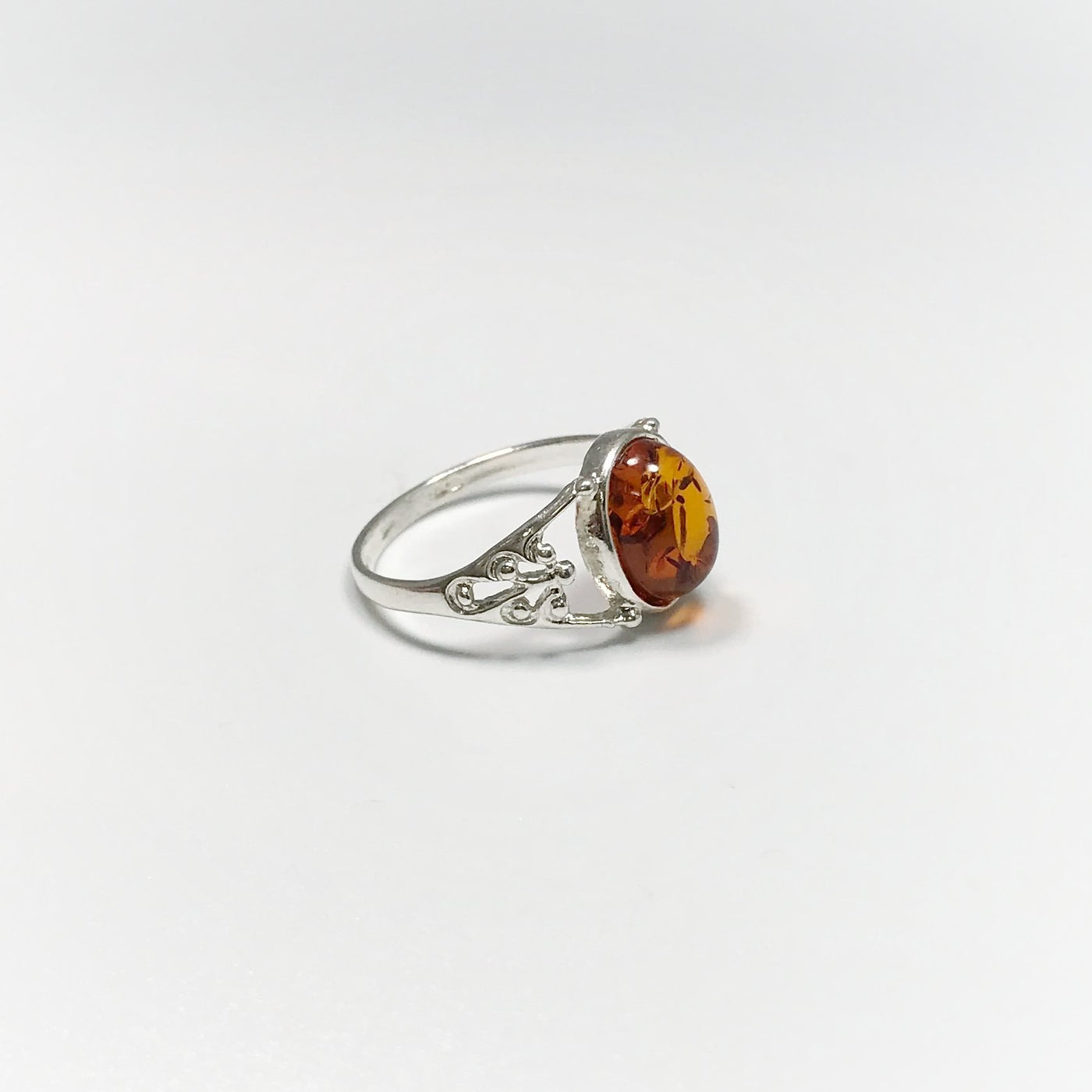 Cognac Amber Ring