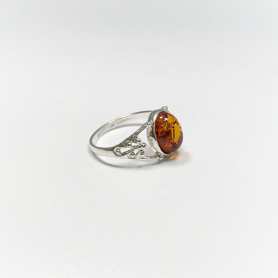 Cognac Amber Ring