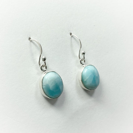 Larimar Dangle Earrings - Rocks and Gems Canada
