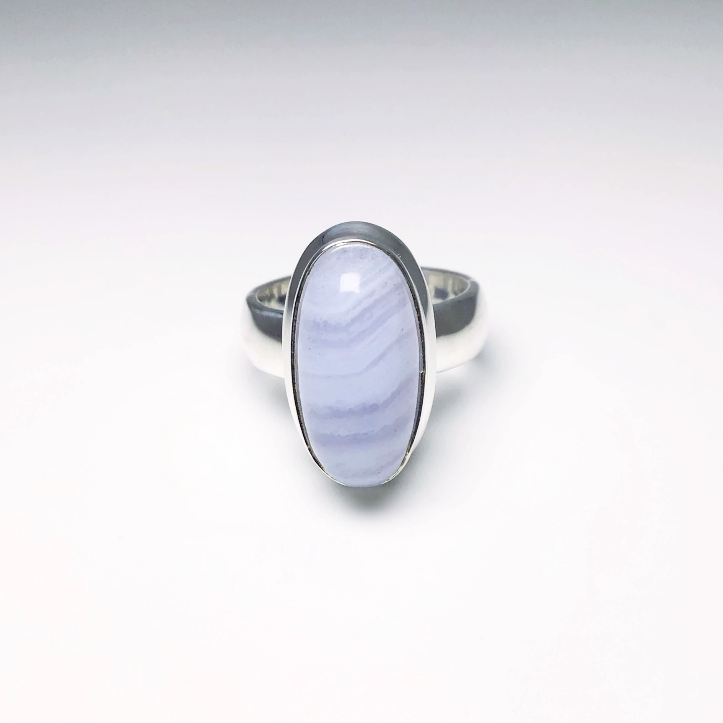 Blue Lace Agate Ring - Rocks and Gems Canada