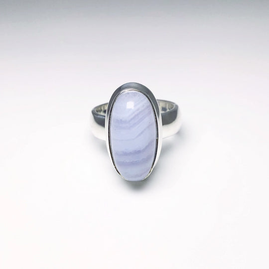 Blue Lace Agate Ring - Rocks and Gems Canada