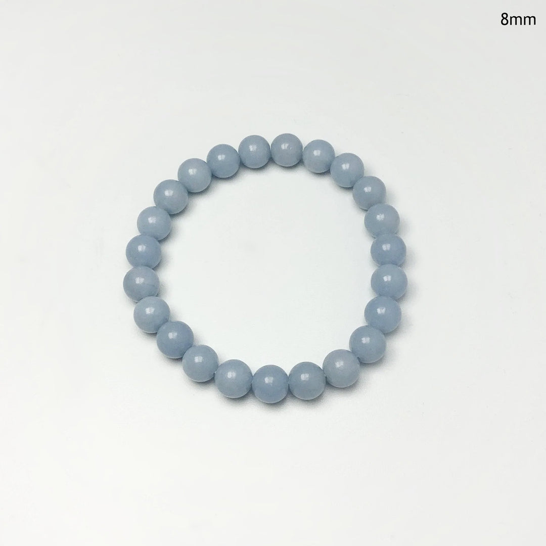 Angelite Beaded Bracelet - Rocks and Gems Canada