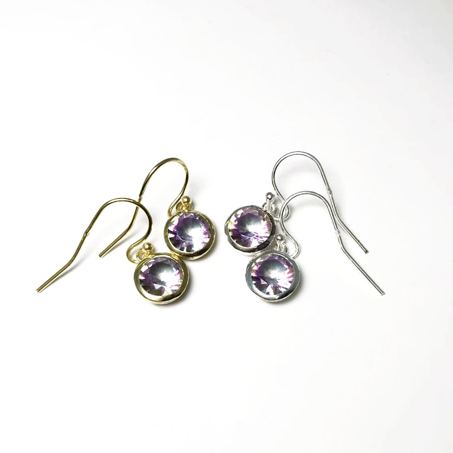Mystic Topaz Dangle Earrings - Rocks and Gems Canada