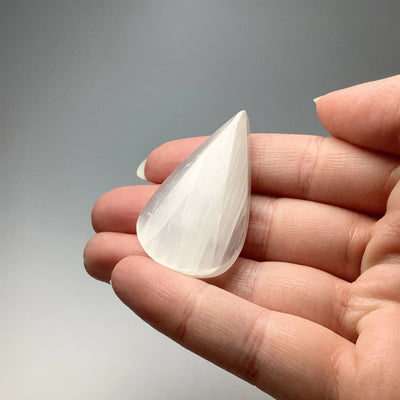 Selenite Teardrop Carving at $15 Each