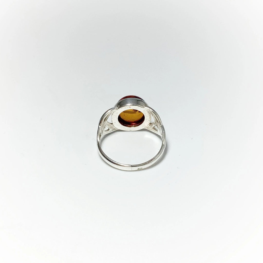 Cognac Amber Ring - Rocks and Gems Canada